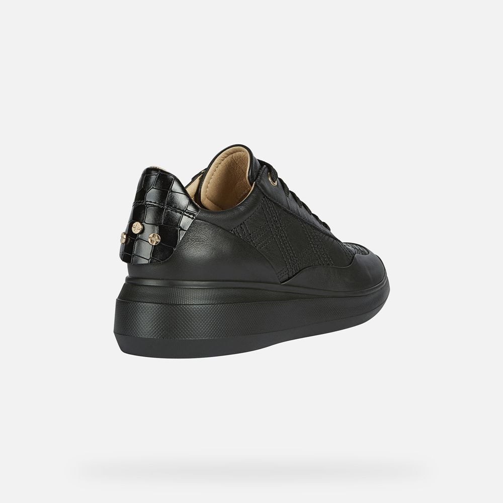 Tenis Geox Senhora Pretas - Rubidia - AWGTF9023